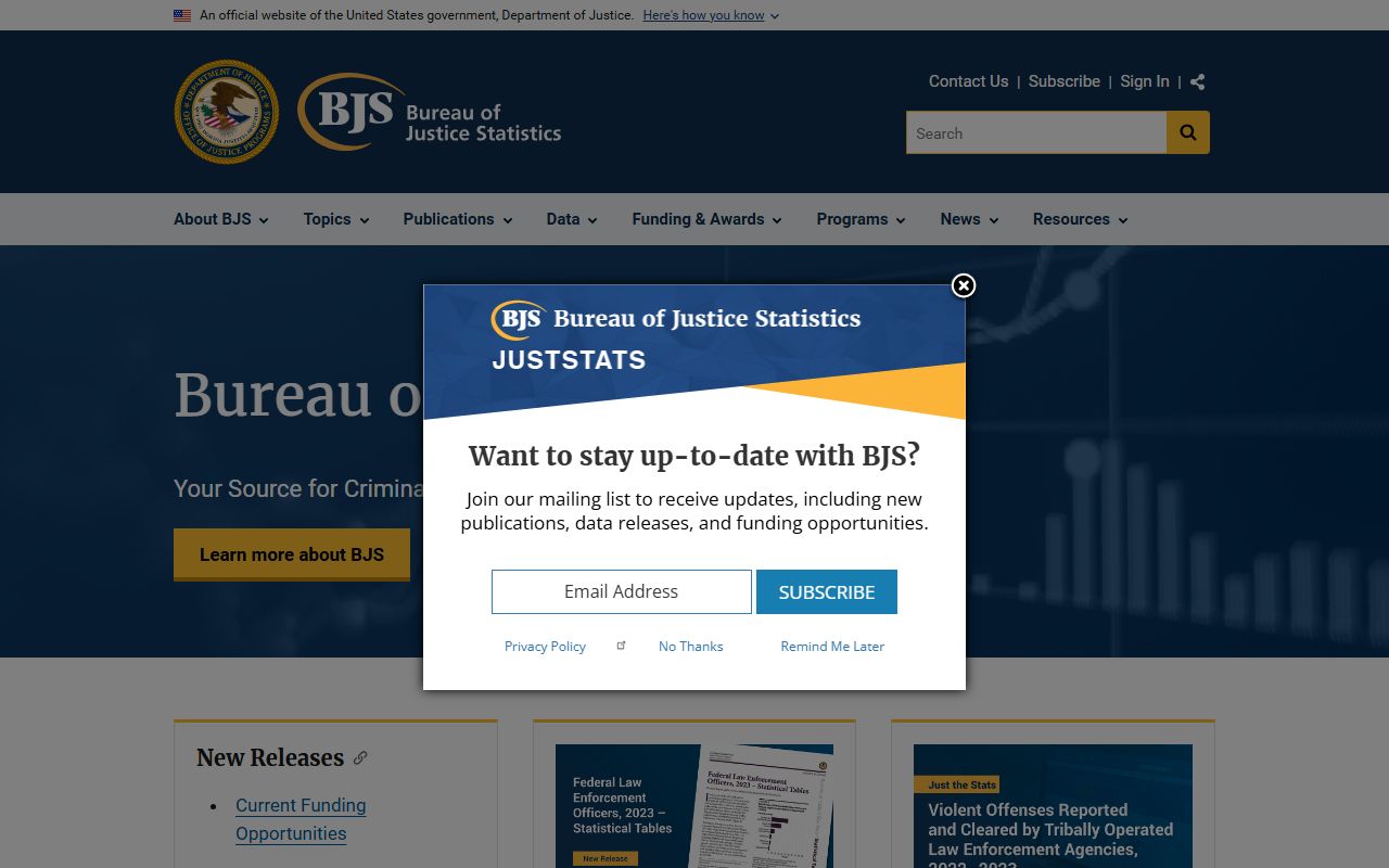 Union County inmate population national context from the Bureau of Justice Statistics