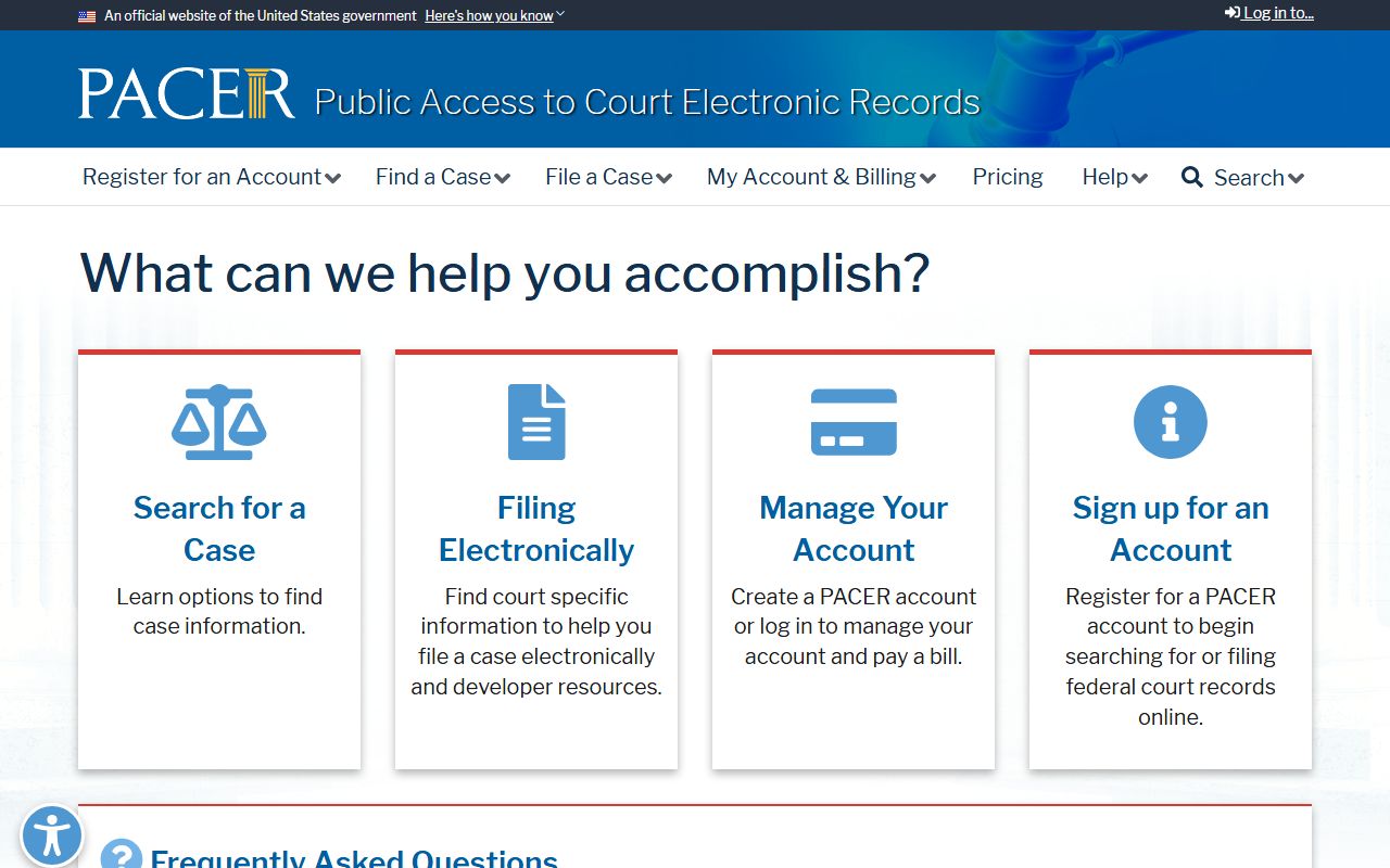 Union County released inmates federal record access through PACER